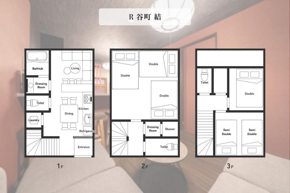 結 大きな商店街の側にある 清潔な建物 ベッド6台 トイレ3台 最大12名 House in Osaka