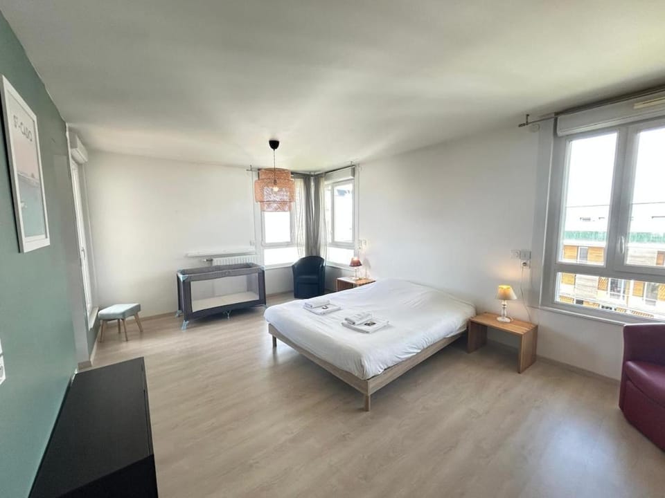 Rooftop 6 pers, 2 Sdb avec terrasse Apartment in Reims