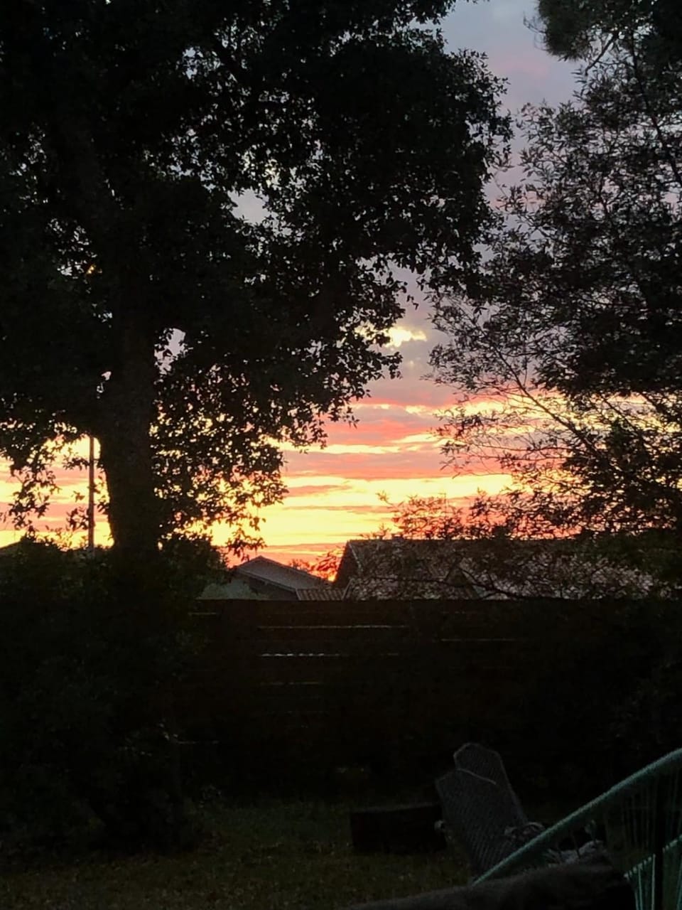 Garden, Living room, Garden view, Sunset