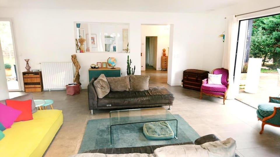 Property building, Living room, Garden view