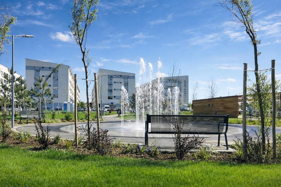 Spring, Children play ground