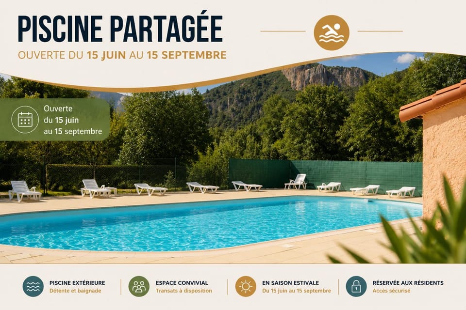 Mountain view, Swimming pool, sunbed