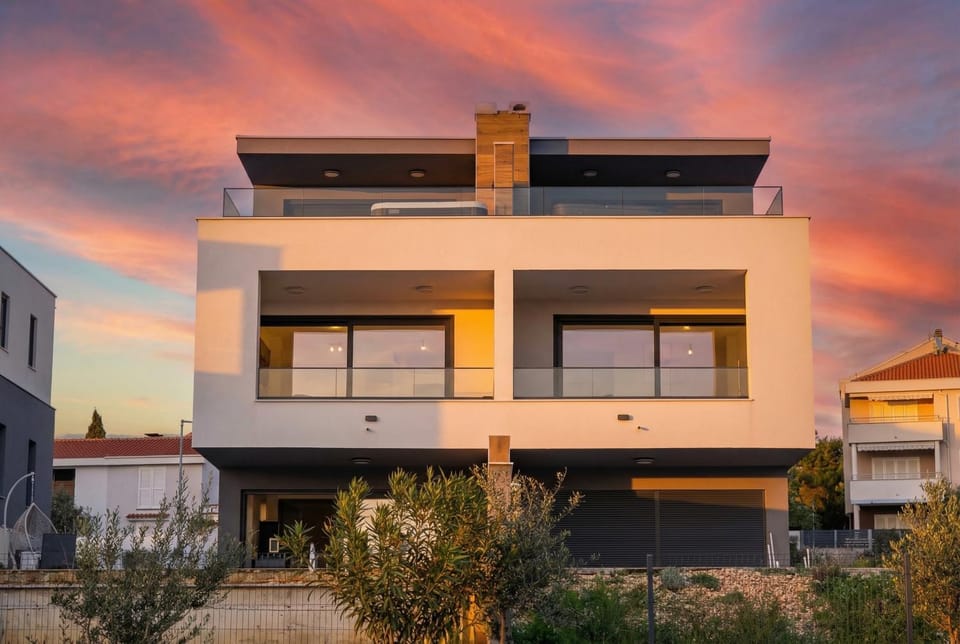 Property building, Sunset