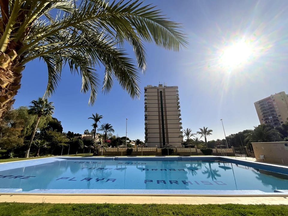 Property building, Living room, Swimming pool