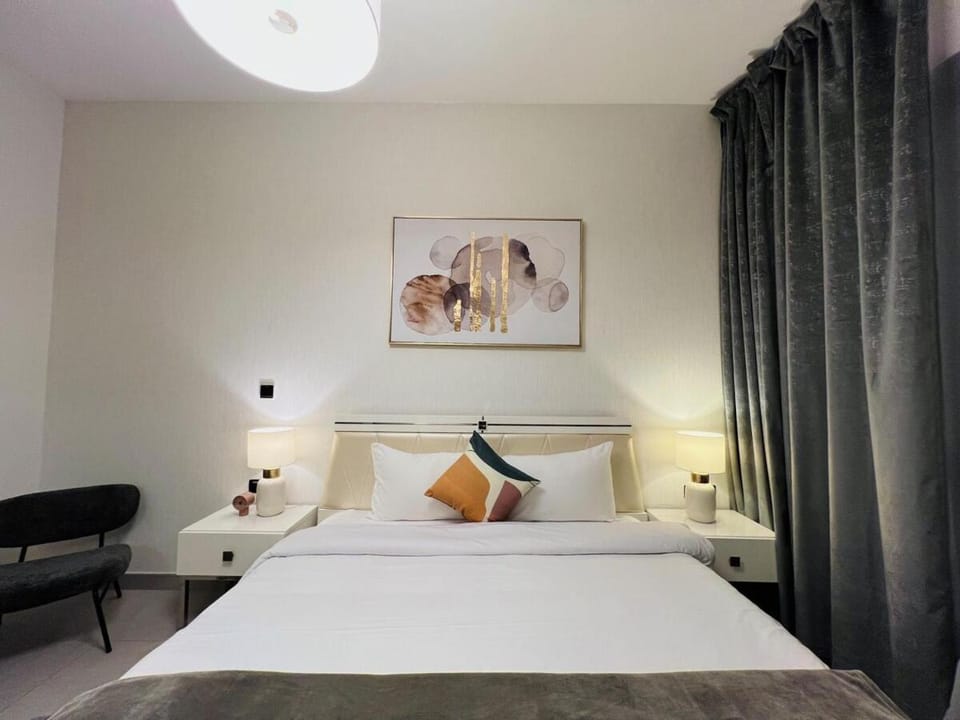 Peaceful 2 Bed Oasis Suite in JVC Apartment in Dubai