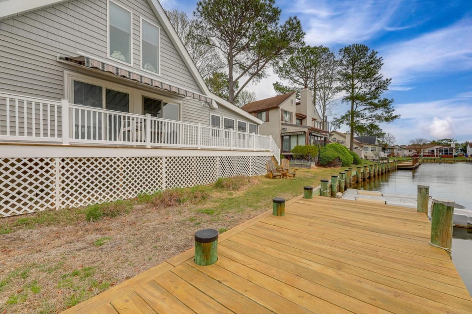 Waterfront Cottage w/ Private Dock in Ocean Pines! House in Ocean Pines