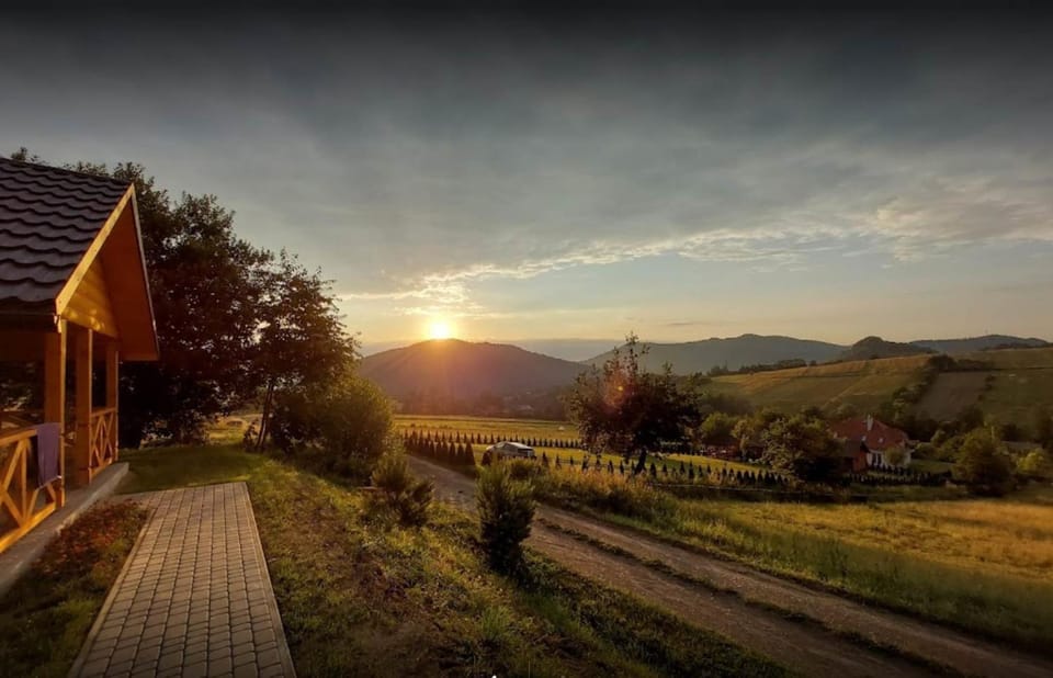 Mountain view, Sunset