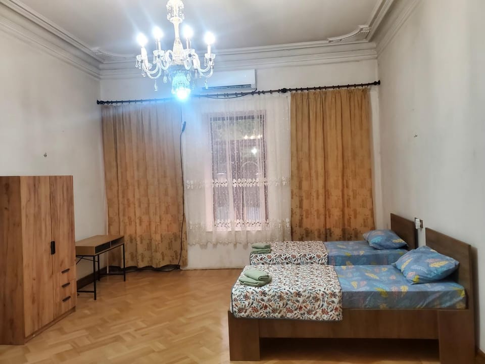 Bed, Photo of the whole room, Bedroom, wardrobe, air conditioner