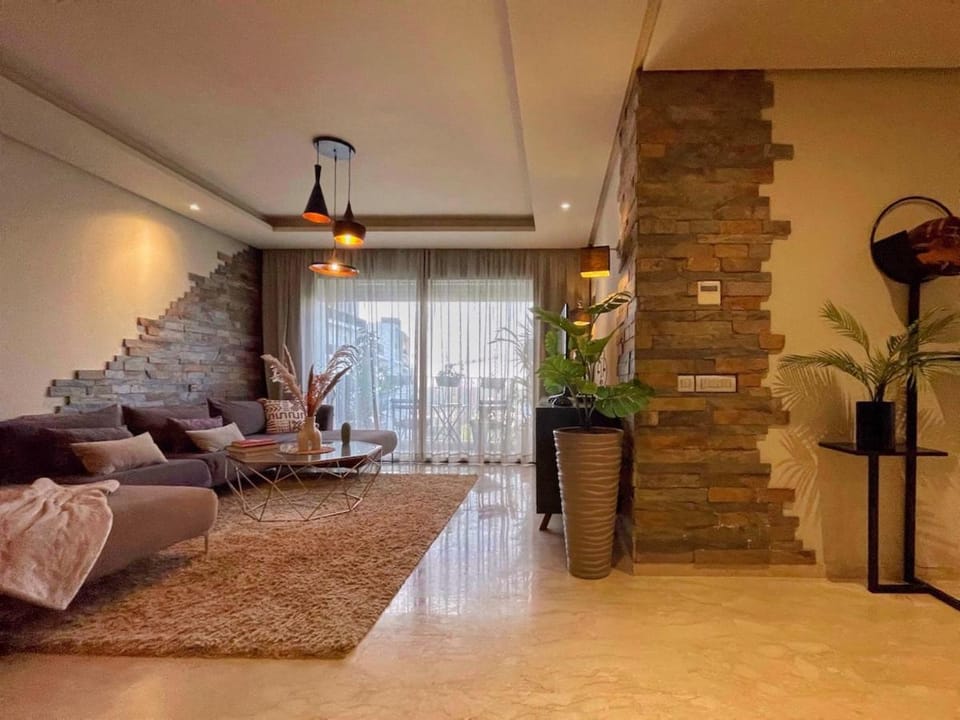 Cozy Boho 2BR Prestigia Stadium View Apartment in Rabat