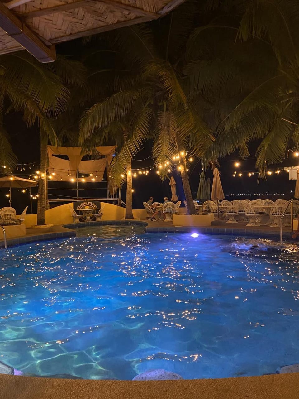 Night, Swimming pool