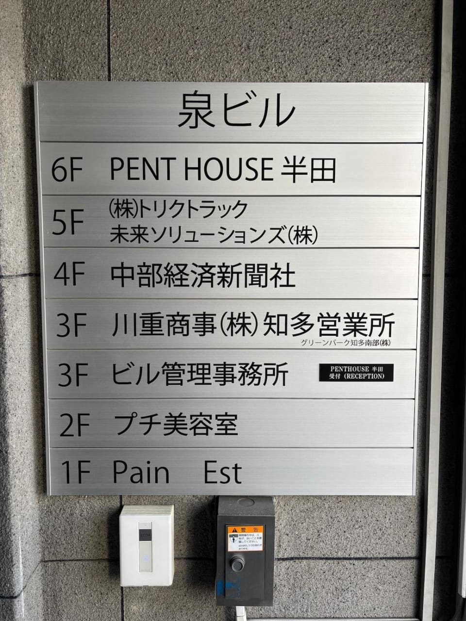 Property building, Text overlay