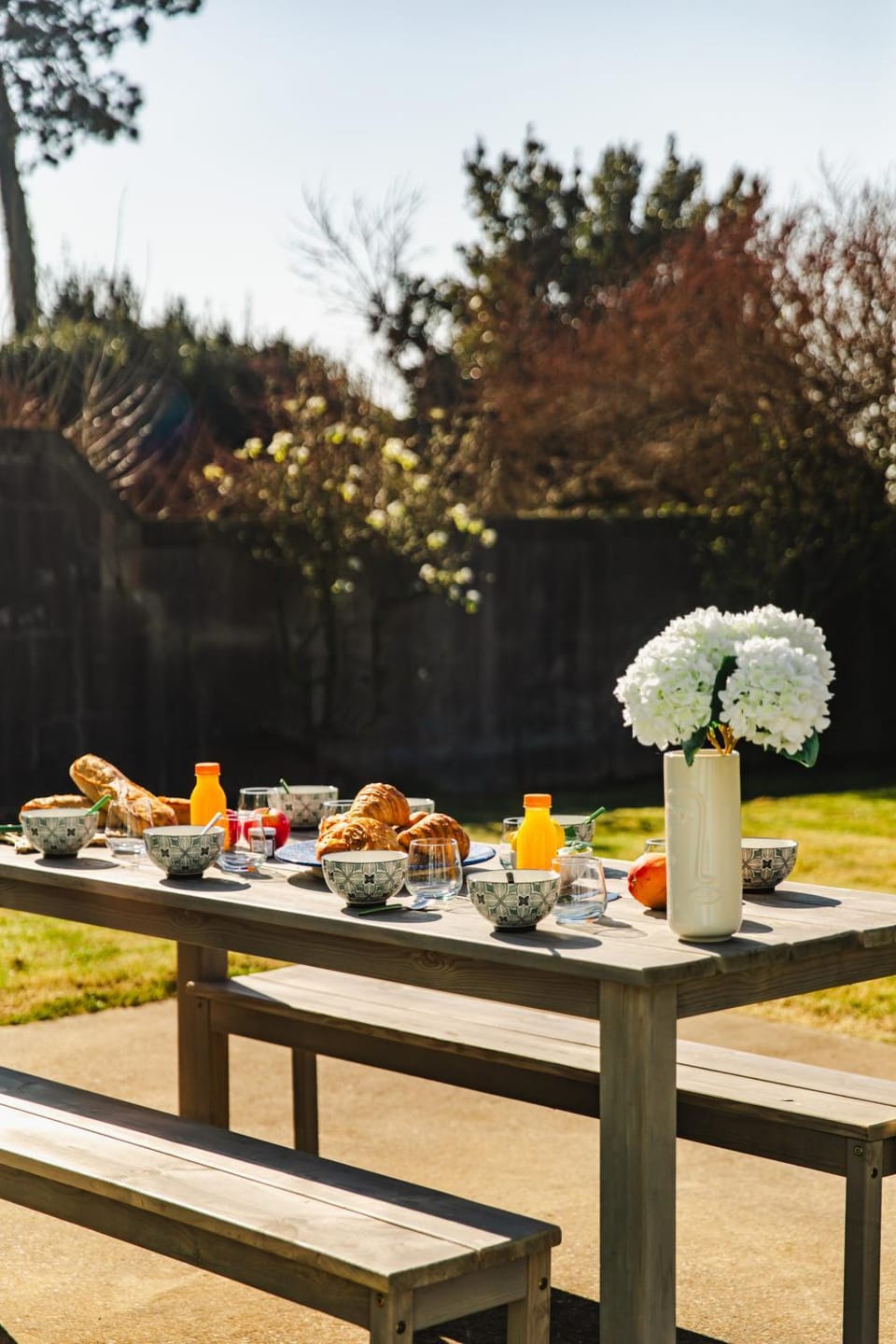 Garden, Breakfast, Continental breakfast