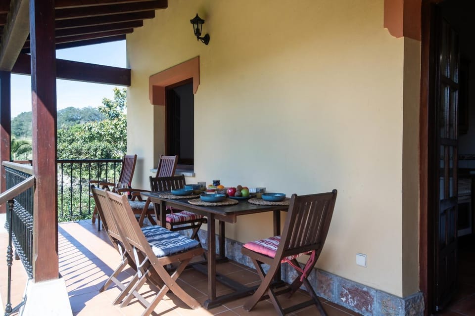 Balcony/Terrace, Floor plan, Garden view