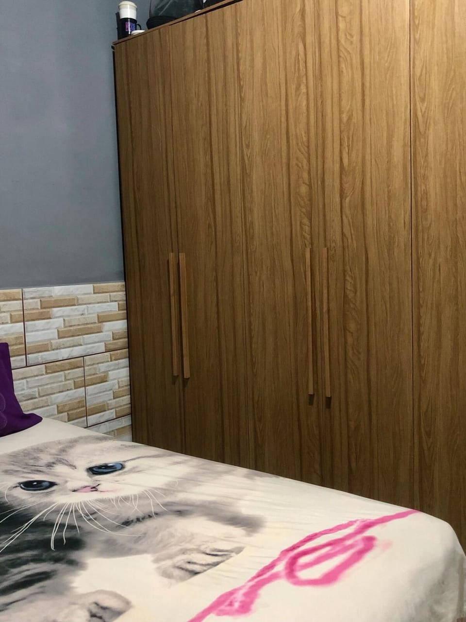 Bed, Photo of the whole room, Bedroom, wardrobe