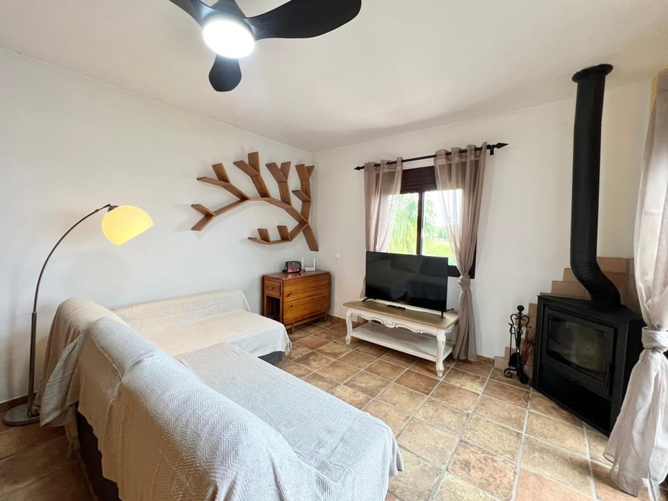 Living room, fireplace