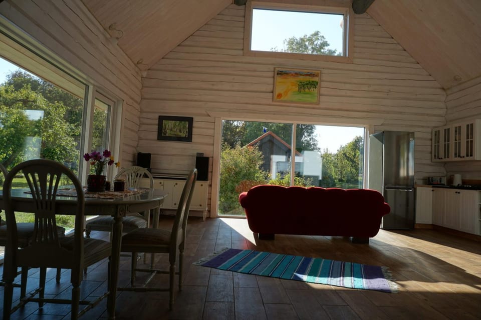 View (from property/room), Living room, Seating area, Dining area
