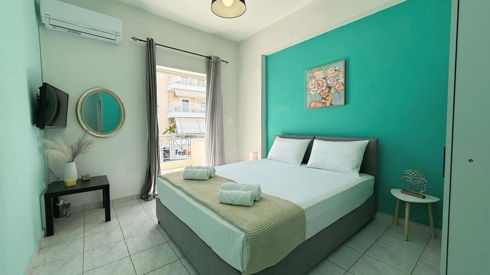 Bed, Bedroom, air conditioner