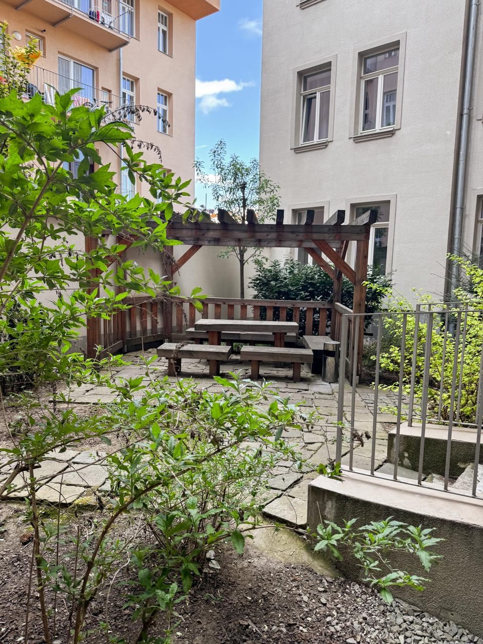 Property building, Garden view