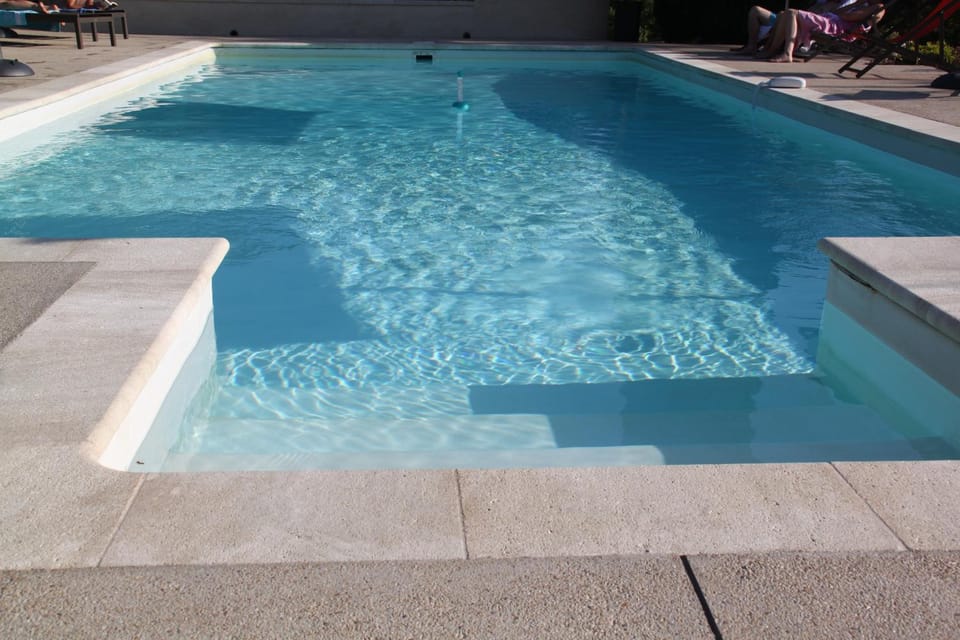 Pool view, Swimming pool, sunbed
