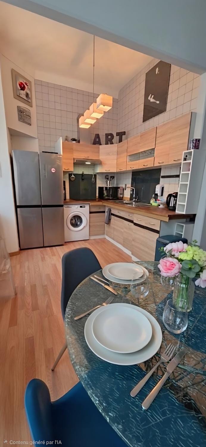 Kitchen or kitchenette, Dining area, stove