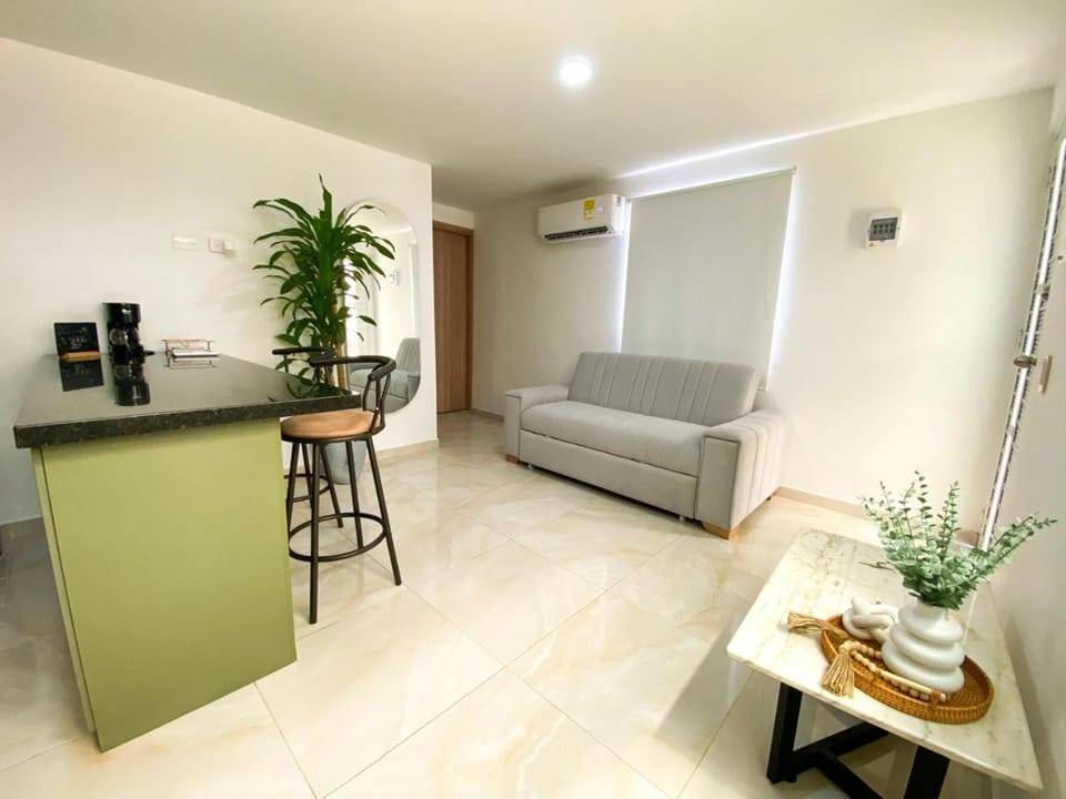 Dining area, air conditioner