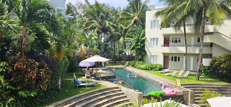 Natural landscape, Garden view, Swimming pool, sunbed