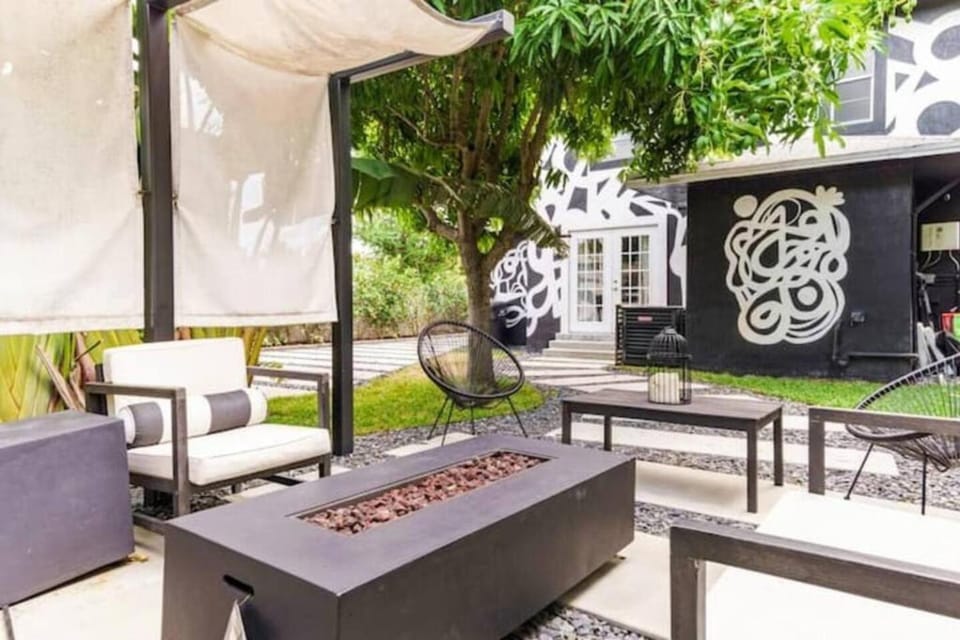 Patio, Garden, Seating area, Garden view