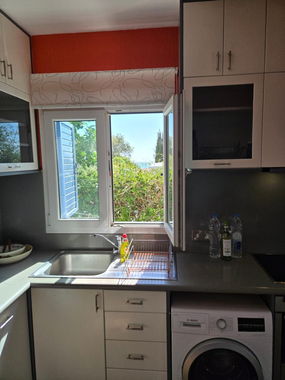 Kitchen or kitchenette, dishwasher