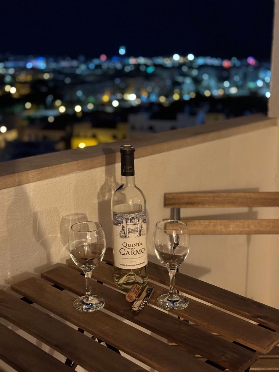 Night, View (from property/room), Balcony/Terrace