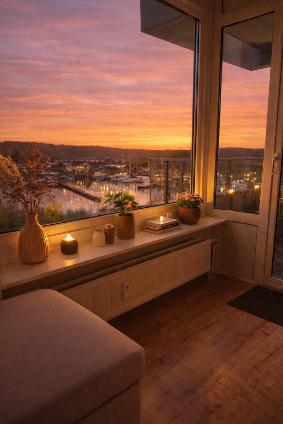 Natural landscape, View (from property/room), Sunset