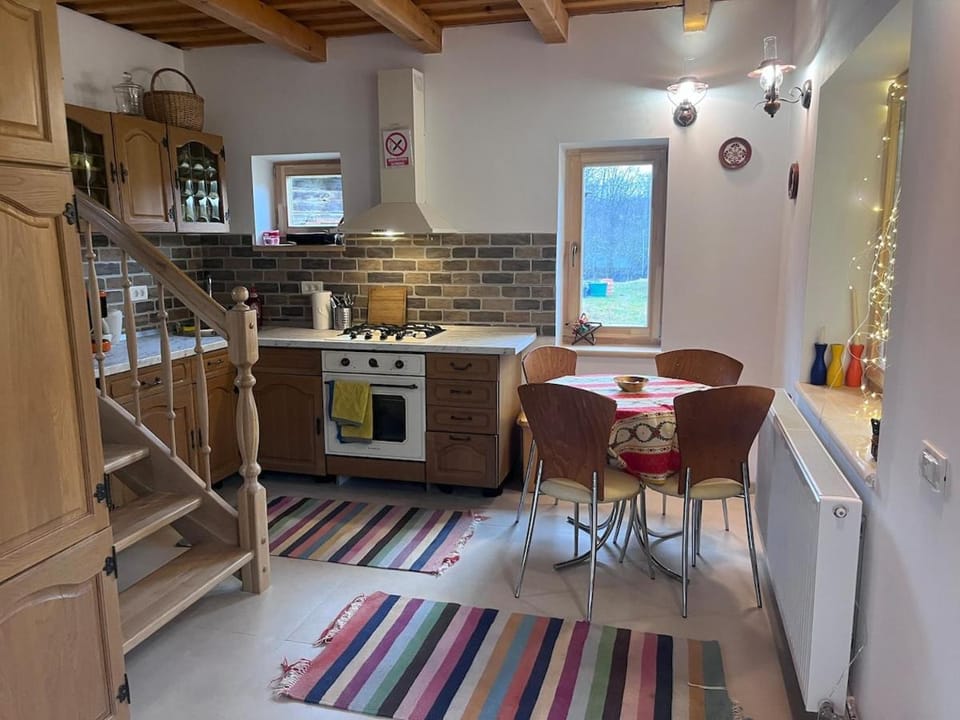 Casa Bunica - Vila Rustică cu Prispă Experiență Românească Autentică lângă Pârâu în Natura Loc Joaca Copii Oaza de Liniște Chalet in Timiș County