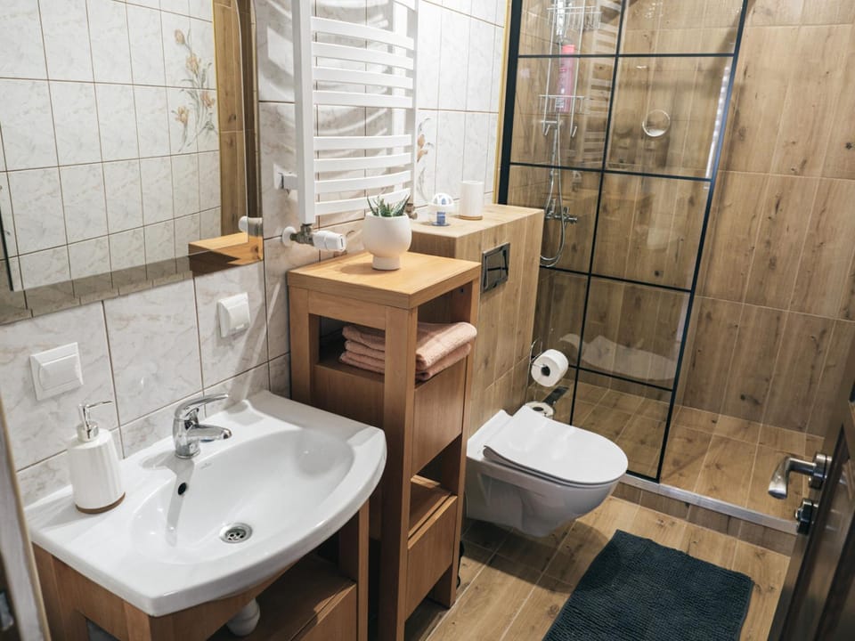 Shower, Toilet, Bathroom, towels