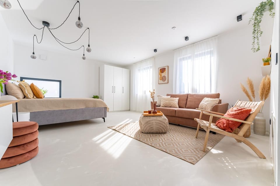 Living room, Bedroom