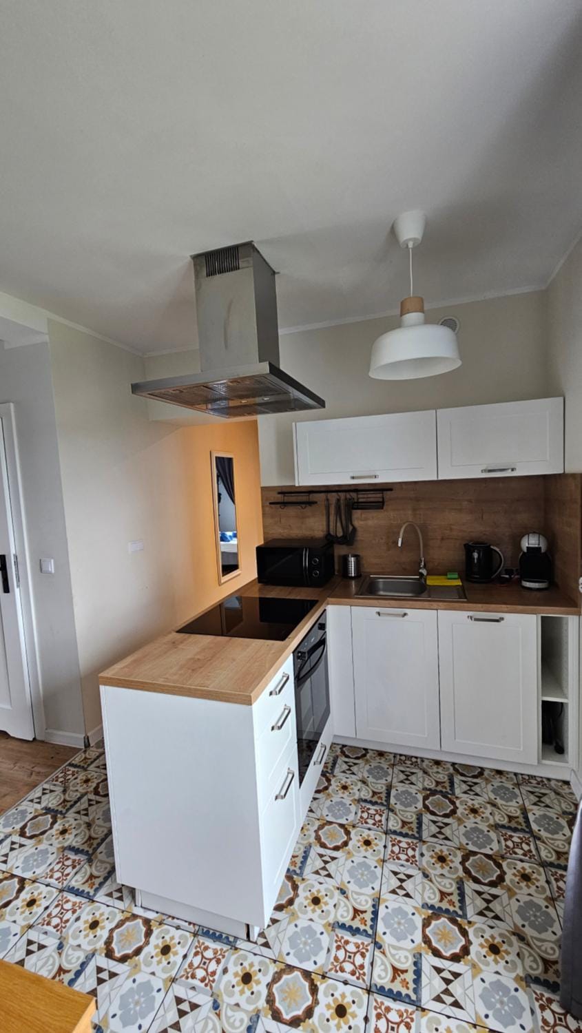 Kitchen or kitchenette, dishwasher