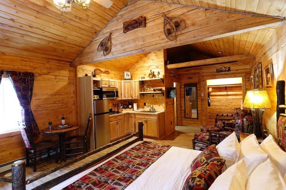 Bed, TV and multimedia, Kitchen or kitchenette, Photo of the whole room, Dining area