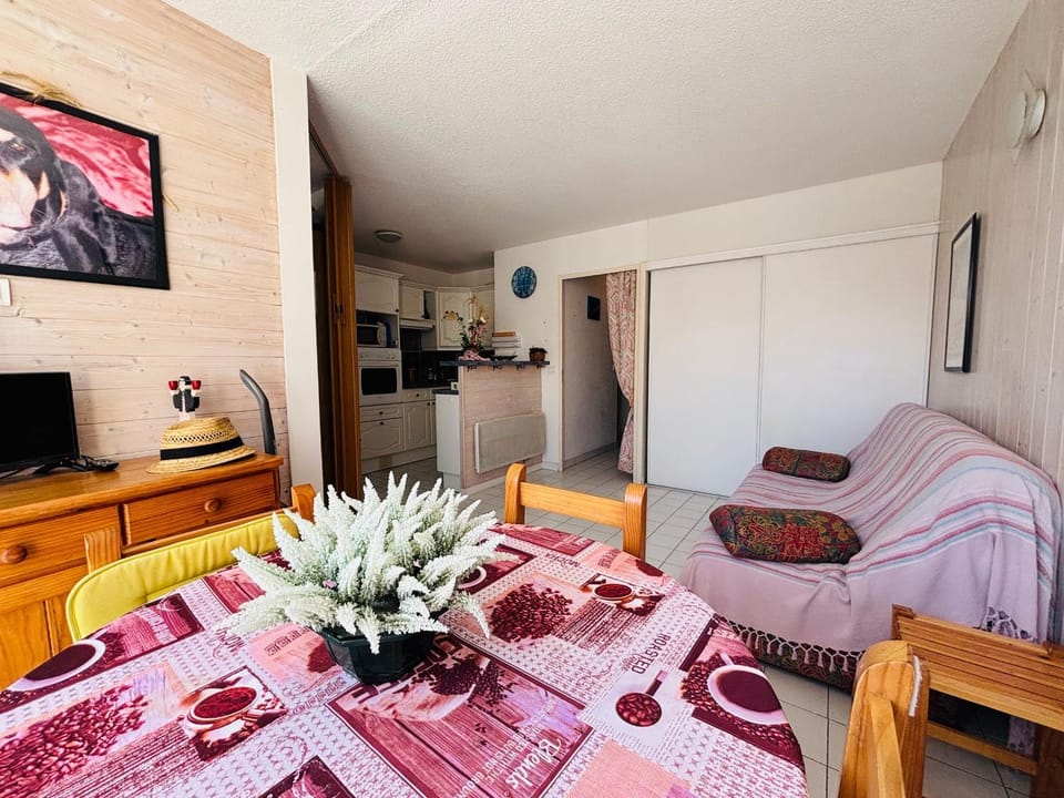 Appart T2 cabine à Argelès avec 4 couchages - FR-1-309-504 Cabin in Argeles-sur-Mer