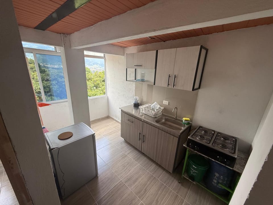 Kitchen or kitchenette, dishwasher, oven, stove