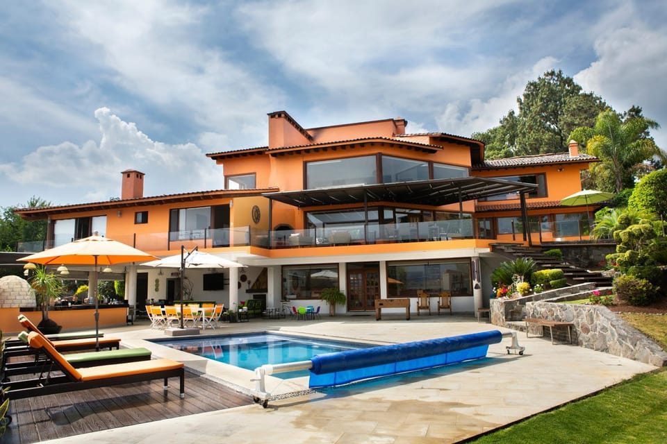 Patio, Natural landscape, Garden, Garden view, Pool view, Swimming pool