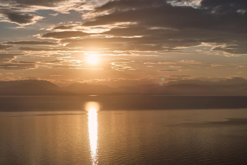 Natural landscape, Sea view, Sunrise, Sunset