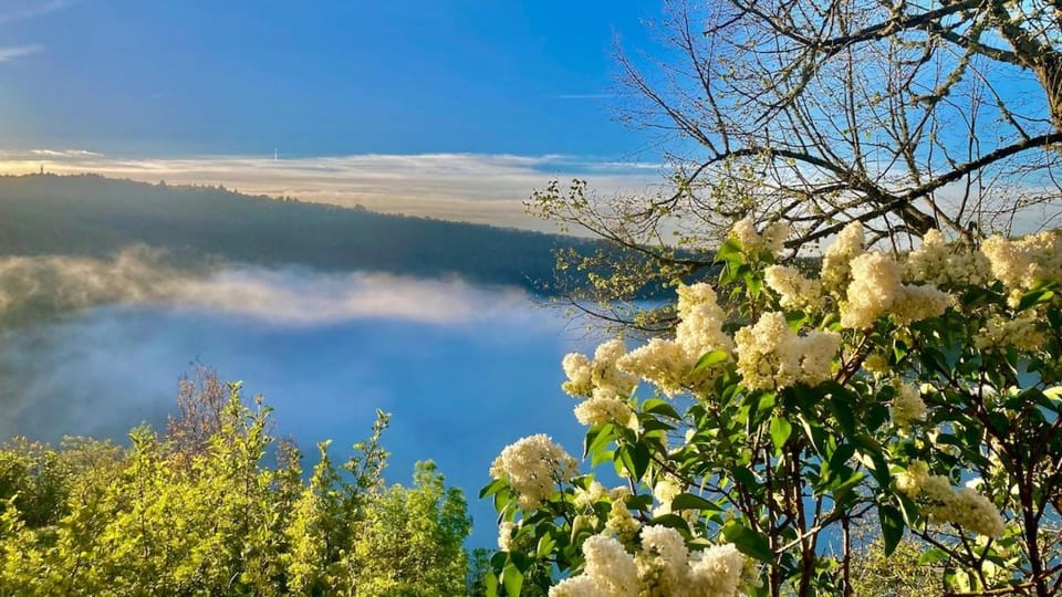 Spring, Day, Natural landscape, Mountain view, River view