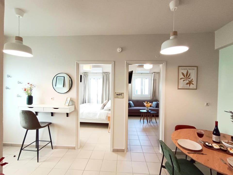 Living room, Seating area, Dining area, Bedroom