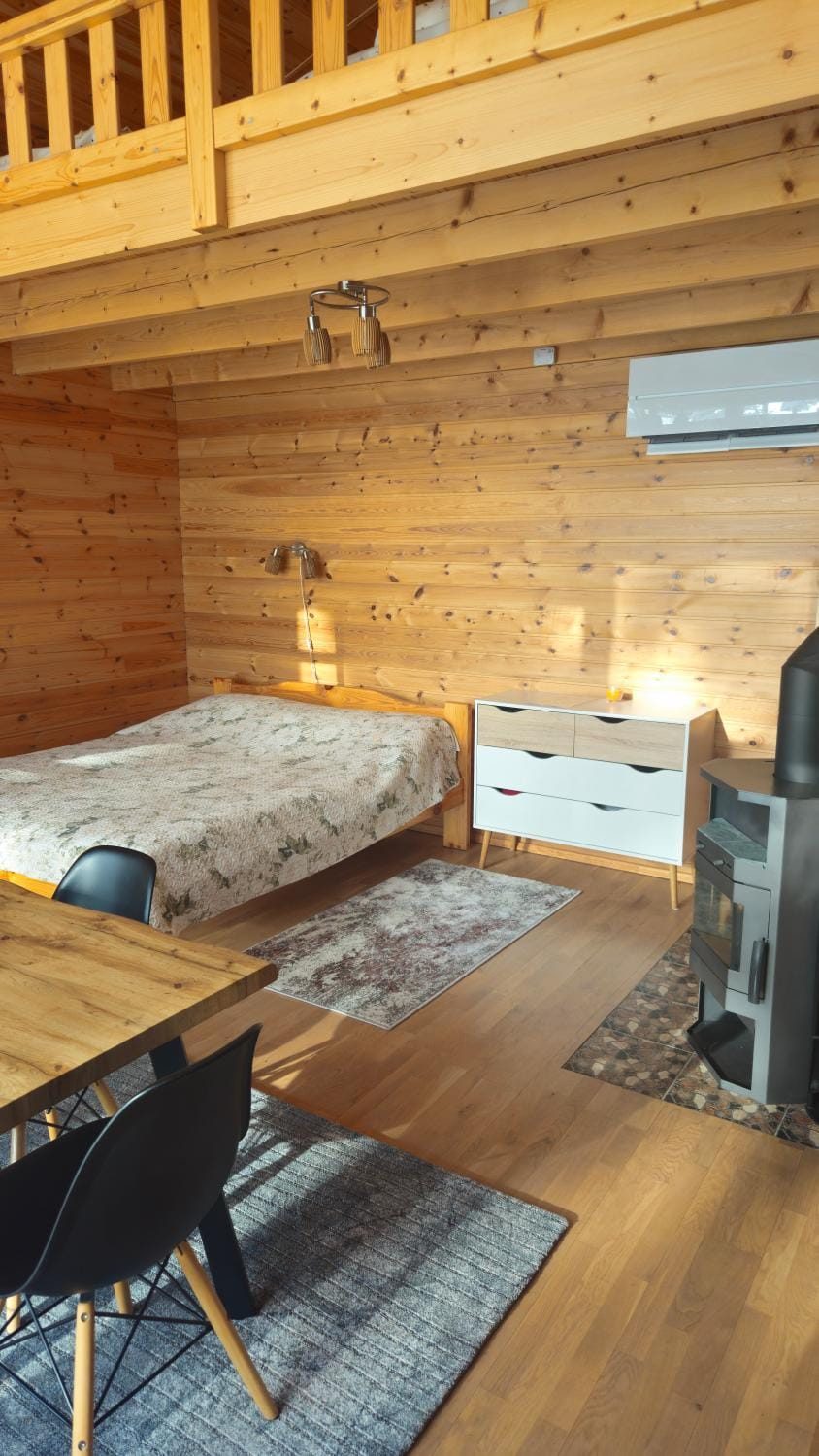 Bed, Photo of the whole room, Bedroom, air conditioner