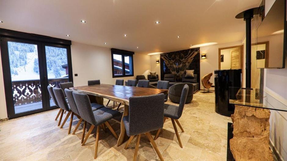 Living room, Seating area, Dining area