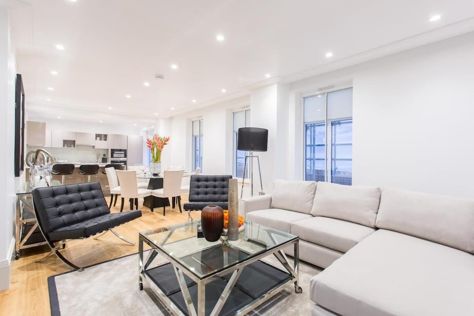 TV and multimedia, Kitchen or kitchenette, Living room, Seating area