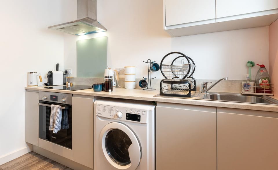 Kitchen or kitchenette, toaster