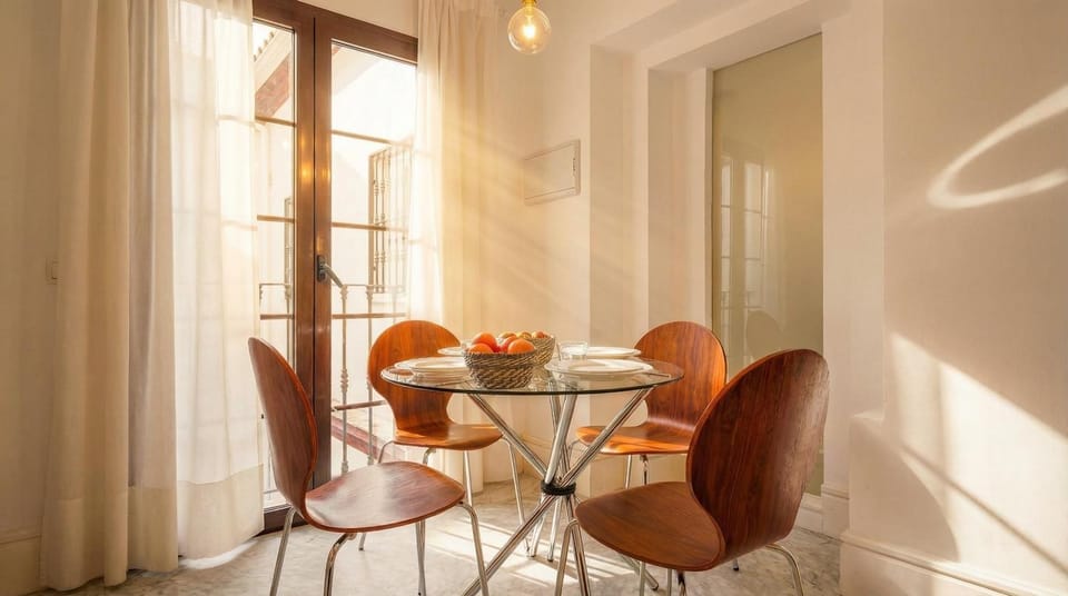 Living room, Seating area, Dining area