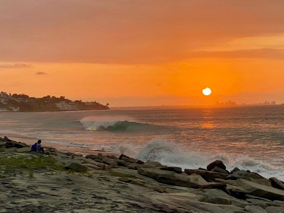 Natural landscape, Beach, Sea view, Sunset