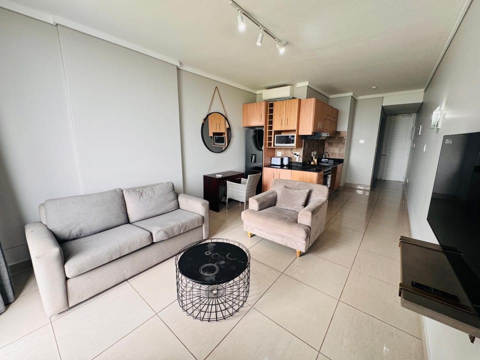 Living room, kitchen