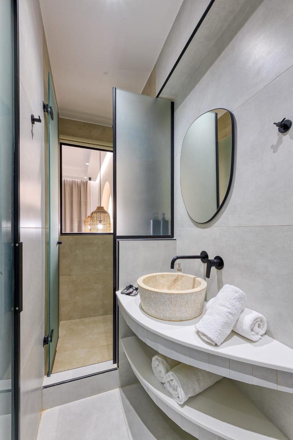 Shower, Bathroom, towels
