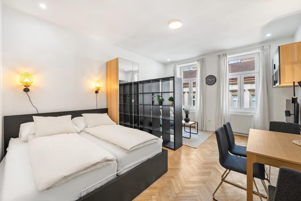 Bed, Living room, Photo of the whole room, Seating area, Bedroom, wardrobe